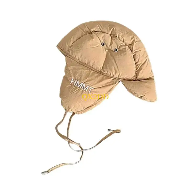 QX2D gorro con orejeras de algodón cálido para niños