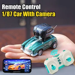Coche teledirigido infantil con cámara y luces LED recargable