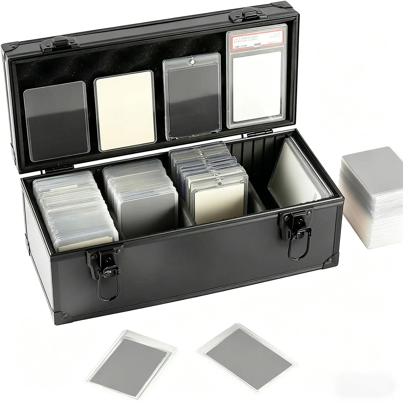 Caja para tarjetas coleccionables portátil y resistente protectora - imagen 3