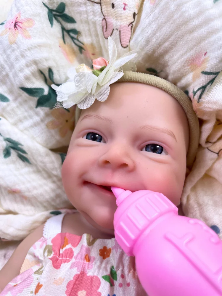 Muñeca reborn de silicona Sebastian, cuerpo lavable y lisa - imagen 2