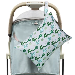 Bolsa húmeda para pañales de tela reutilizable e impermeable, práctica