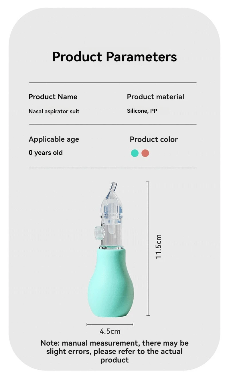 Aspirador nasal colores neonatal