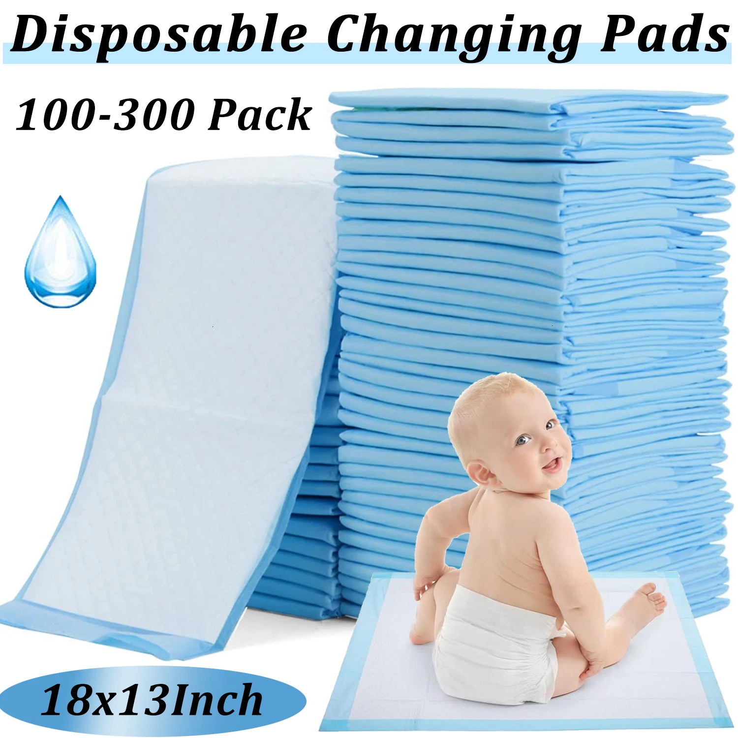 Almohadillas desechables para cambiar pañales, alta absorción - imagen 2