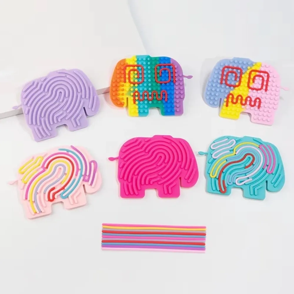 Tablero sensorial con varillas de silicona y dibujos animados - imagen 3