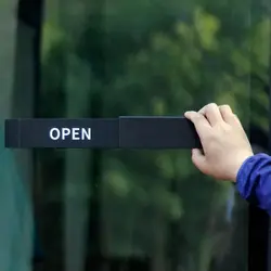Cartel colgante para puerta con letras resistentes a la decoloración