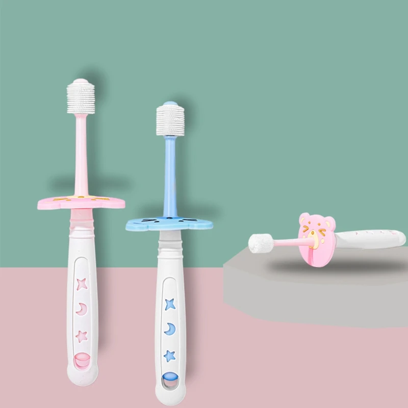 Cepillo de dientes 360° para bebé – Limpieza completa