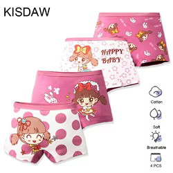 Braguitas de algodón para niñas con estampado princesa transpirables