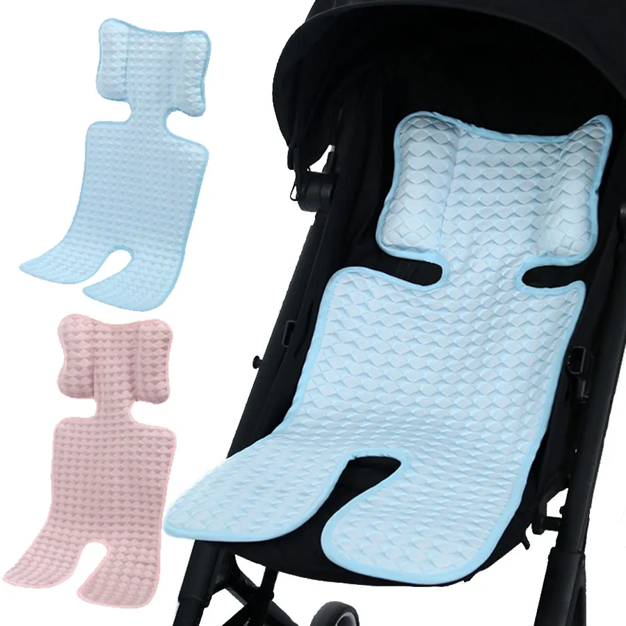 Colchoneta de algodón transpirable para cochecito, lavable y fresca
