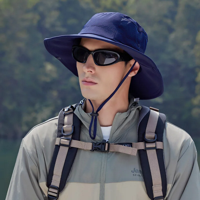 Sombrero pescador de ala ancha unisex para verano, secado rápido - imagen 4