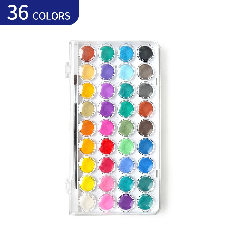 Set acuarelas infantiles con pincel - Regalo para niños - imagen 2