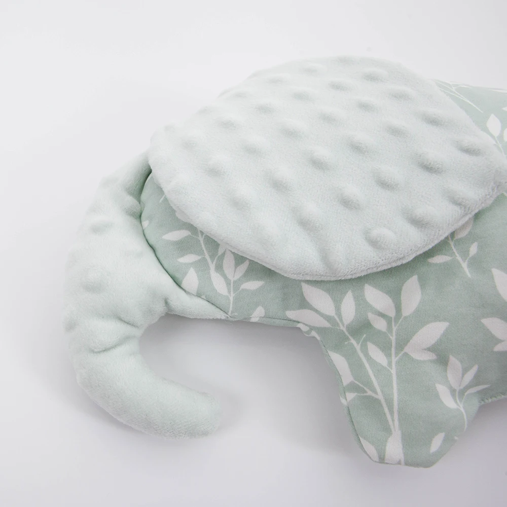 Almohada para bebé con estampado elefante – Doudou táctil de sueño - imagen 2