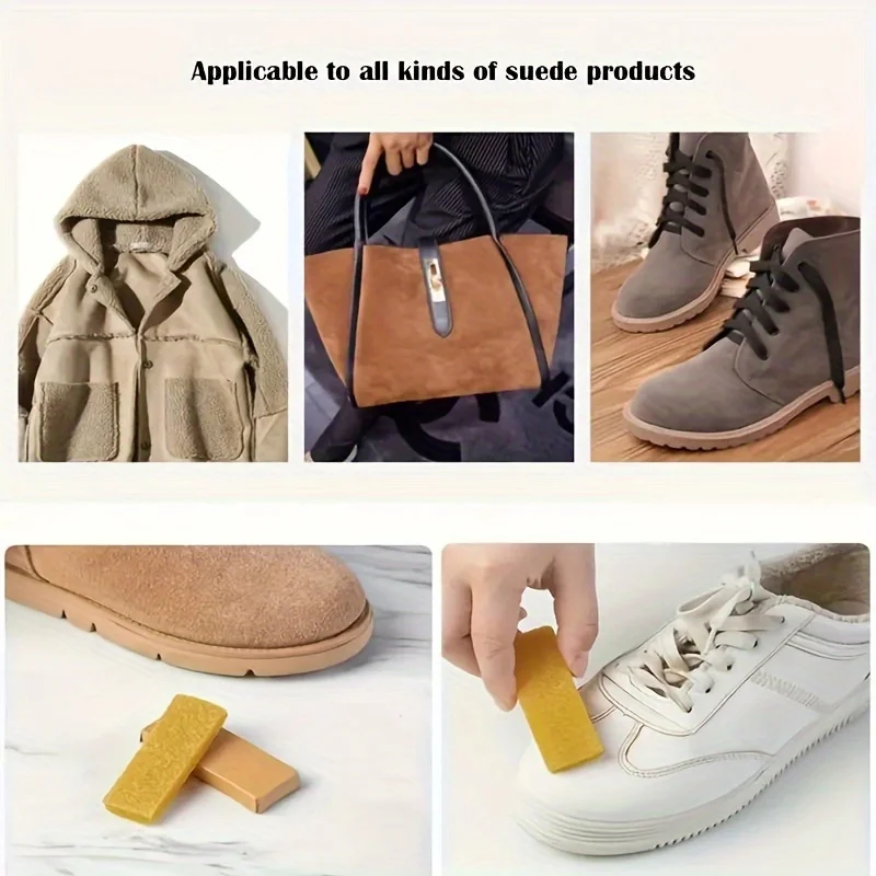 Paños limpieza cuero y gamuza con goma de borrar para zapatos - imagen 4
