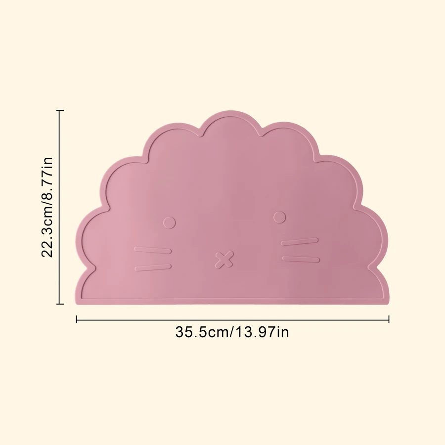 Mantel individual de silicona con diseño de león