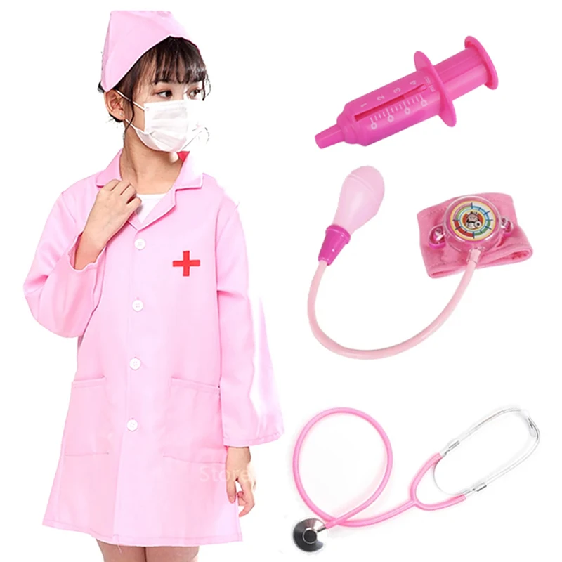 Disfraz de enfermera rosa para niños y niñas, Halloween - imagen 2
