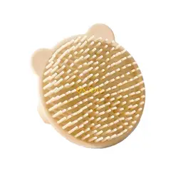 QX2D Champú Bebé Cepillo Masaje Silicona Oso – Cuidado Cabelludo