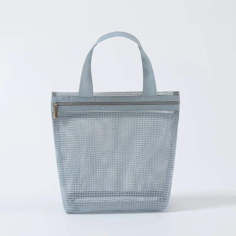 Bolso organizador de cosméticos de viaje con malla y cremallera - imagen 3