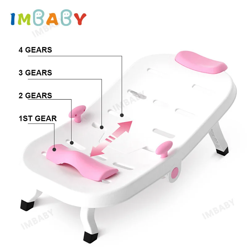 IMBABY Silla de champú para bebé plegable - Asiento antideslizante - imagen 2