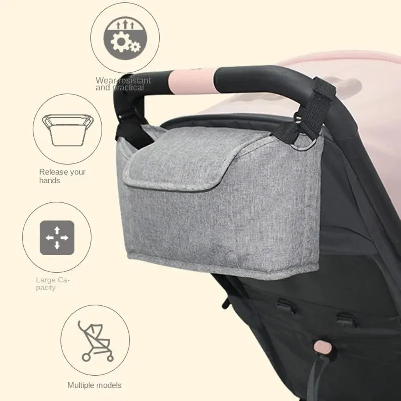 Organizador tipo bolso para cochecito – Bolsa colgante portaobjetos - imagen 5