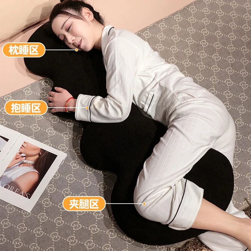 Cojín de cama con diseño de gato dormido