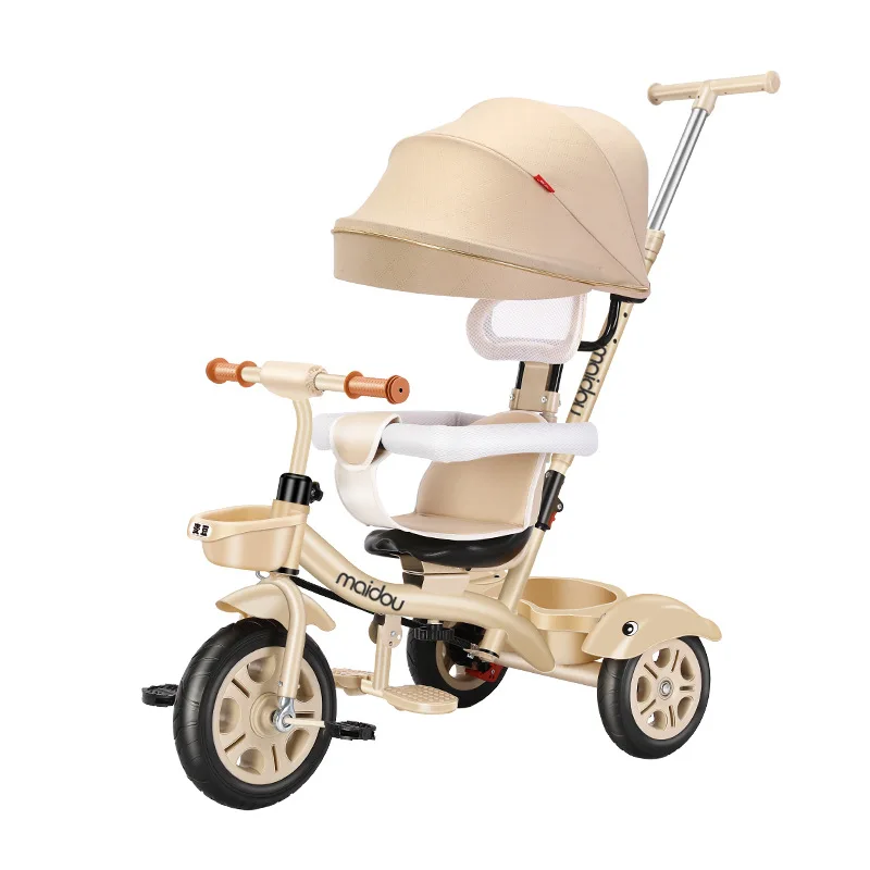 Triciclo convertible en cochecito para bebé y bici de paseo - imagen 2