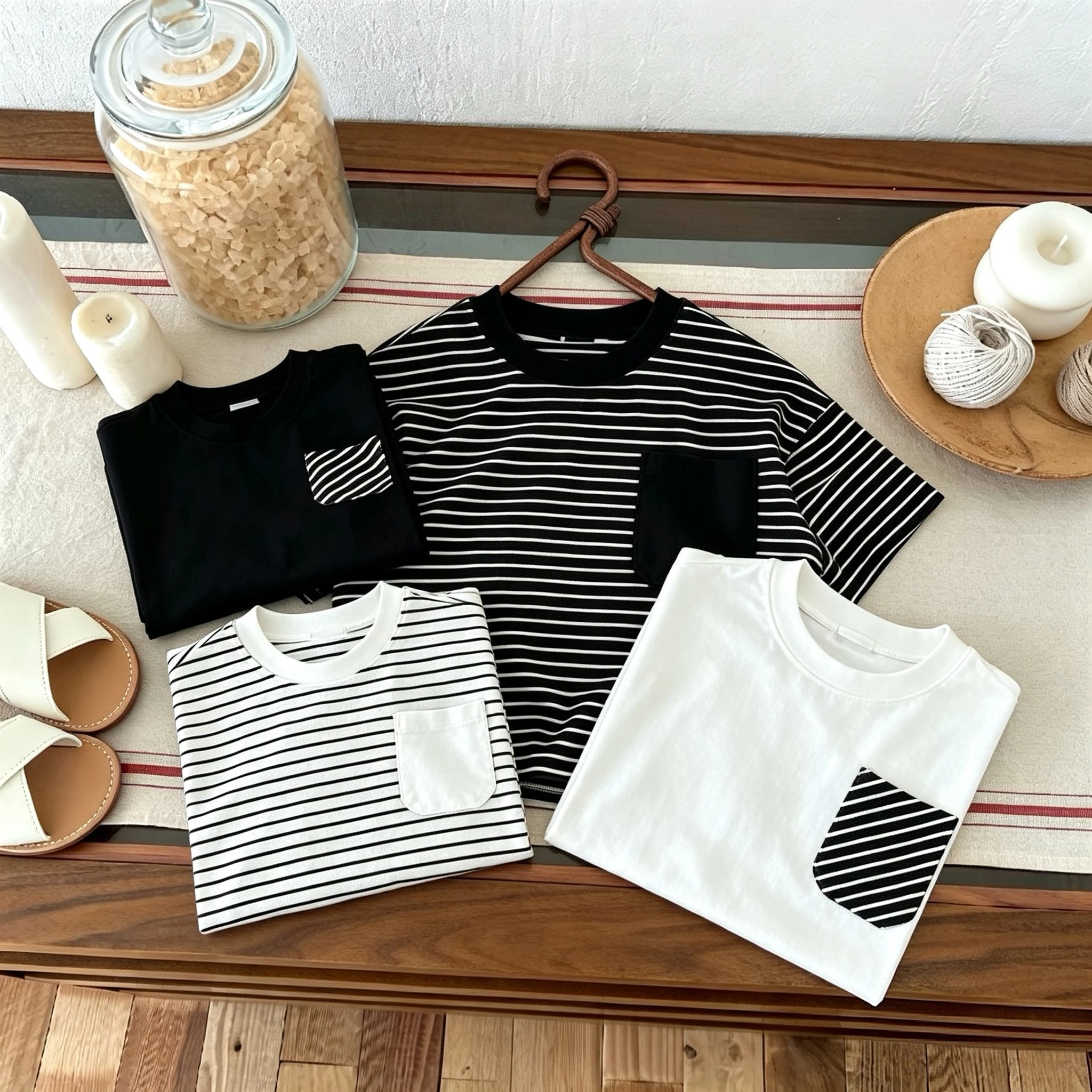 Camiseta de verano de manga corta con cuello redondo para niños - imagen 2
