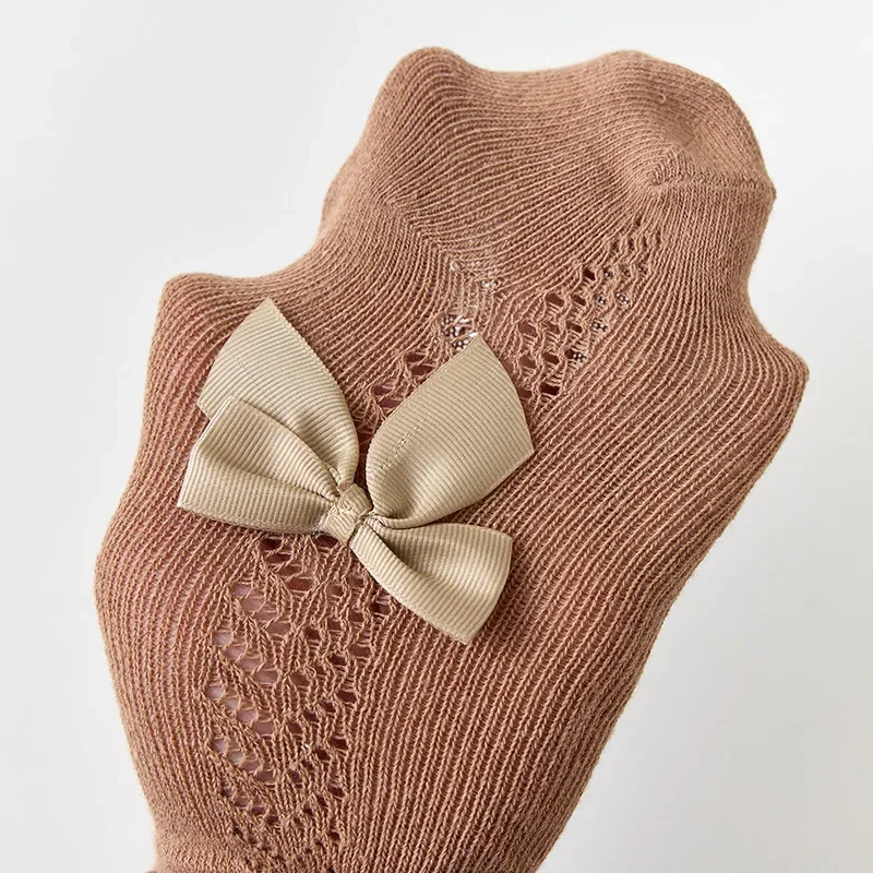 Pantimedias con lazo para niña – Medias retro transpirables - imagen 4