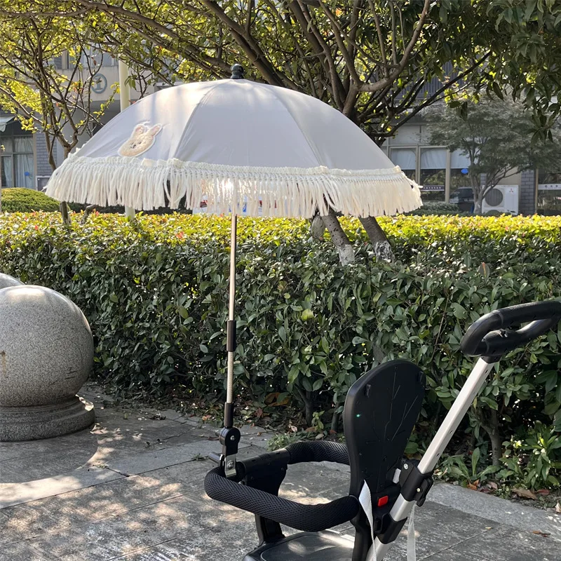 Parasol para cochecito con protección UV e impermeable ajustable - imagen 4