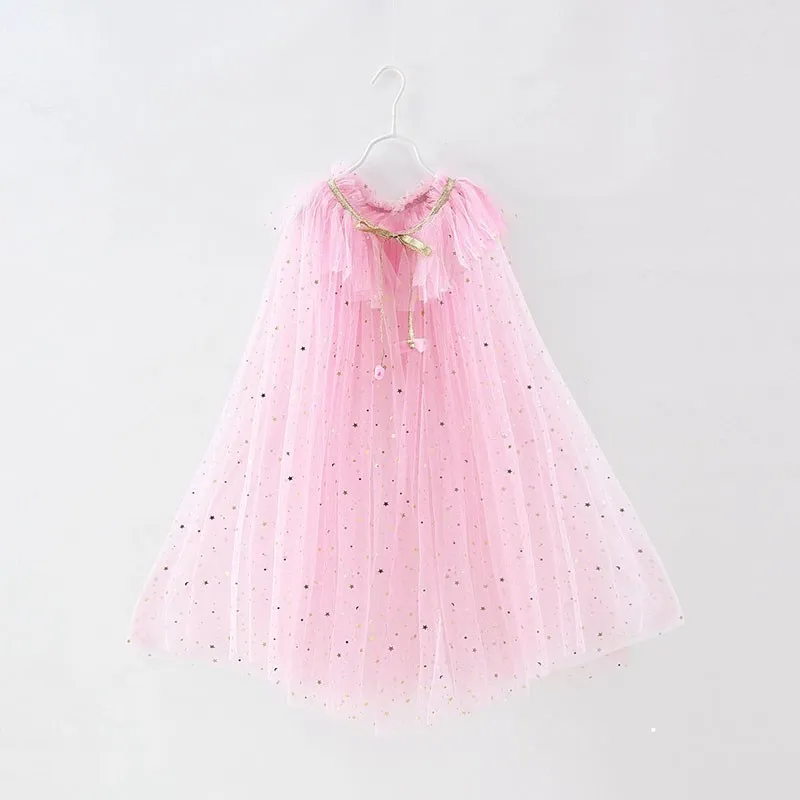 Capa de tul para niña – Disfraz elegante estilo Elsa Rapunzel - imagen 4