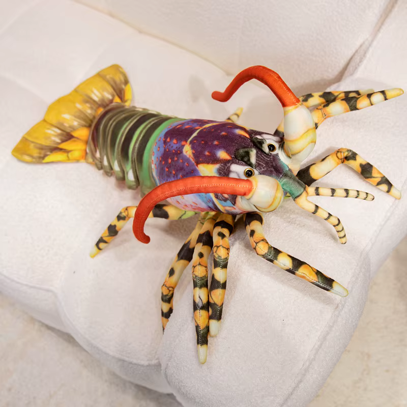 Peluche de langosta realista con almohada decorativa para hogar - imagen 2