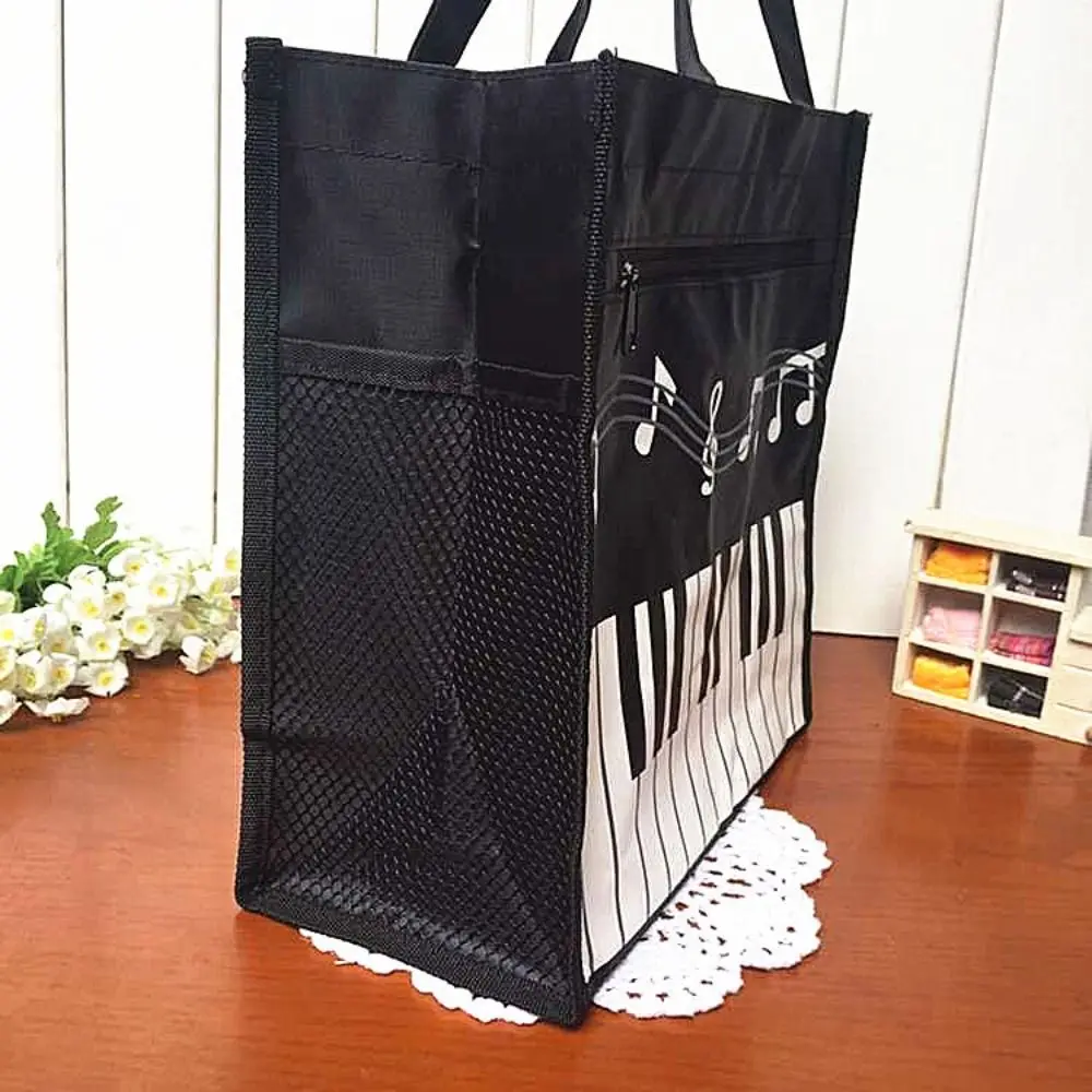 Bolso de mano musical con teclado de piano, plegable y lavable - imagen 2