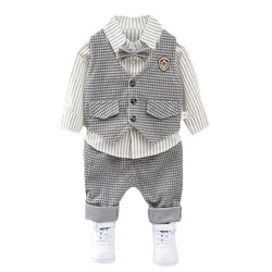 Conjunto chaleco, camisa y pantalón para niño – Temporada primavera