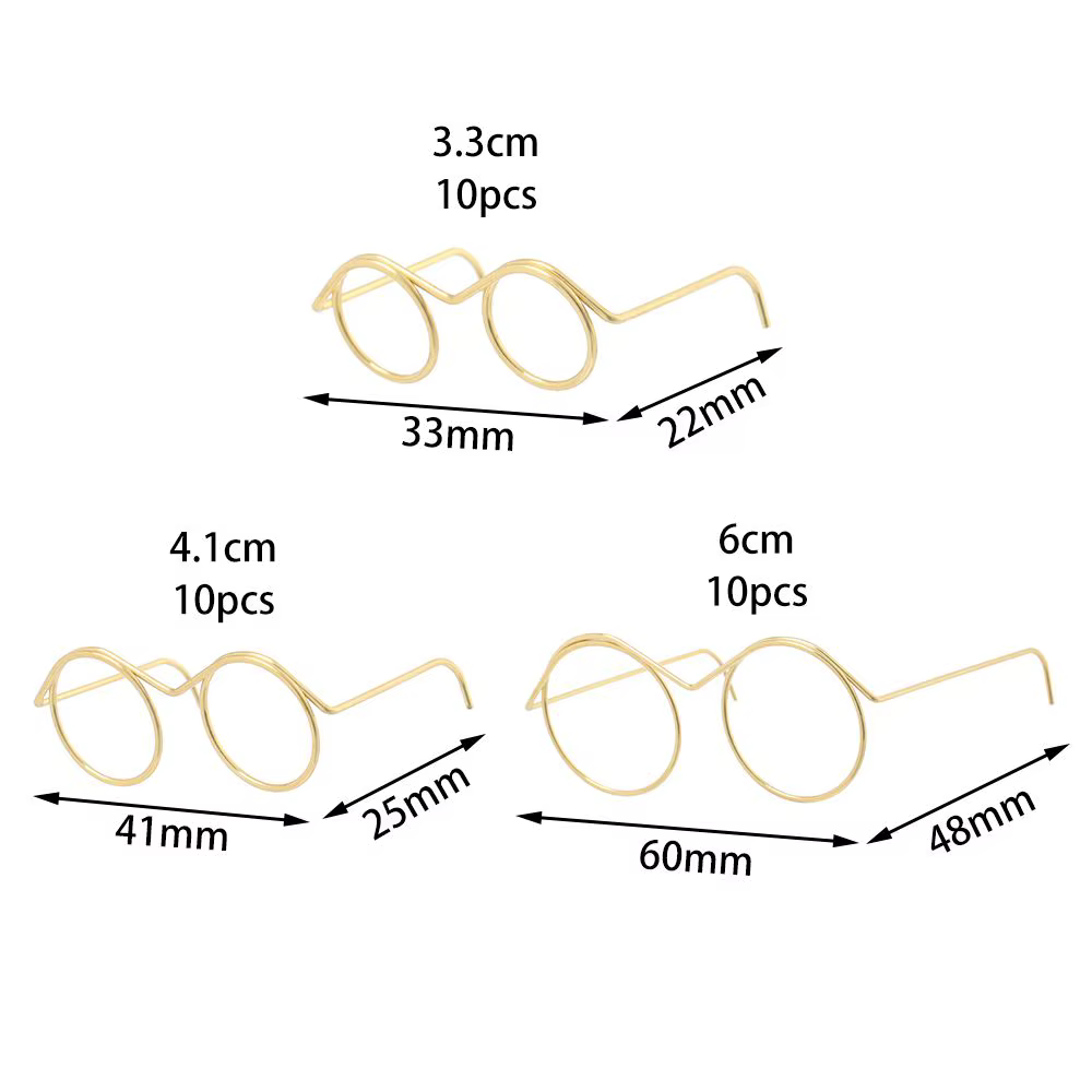 Gafas retro de montura redonda en oro con detalle de brillo metálico