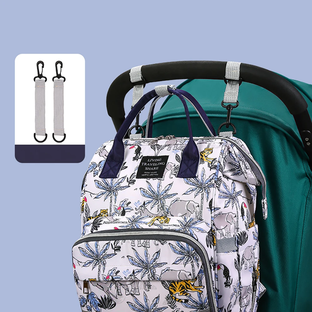 Bolso de mamá amplio con doble asa y compartimentos para bebé - imagen 4