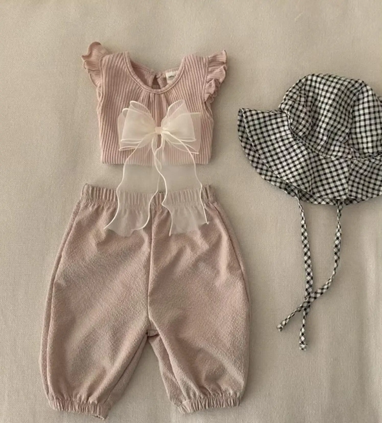 Pantalones antimosquitos a cuadros y rayas para niños - imagen 5