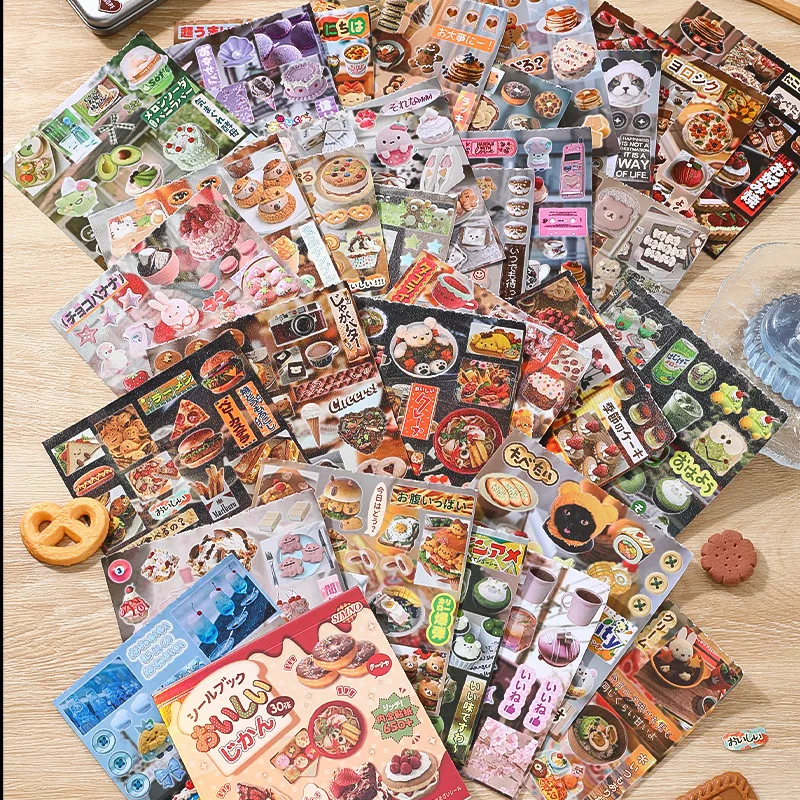Kit completo de calcomanías retro japonesas