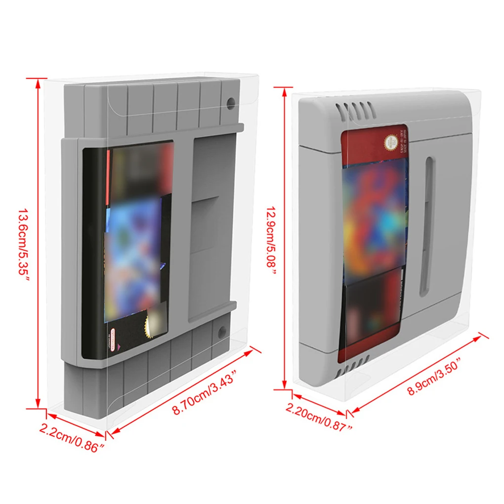 Vista del material y aspecto transparente de la funda