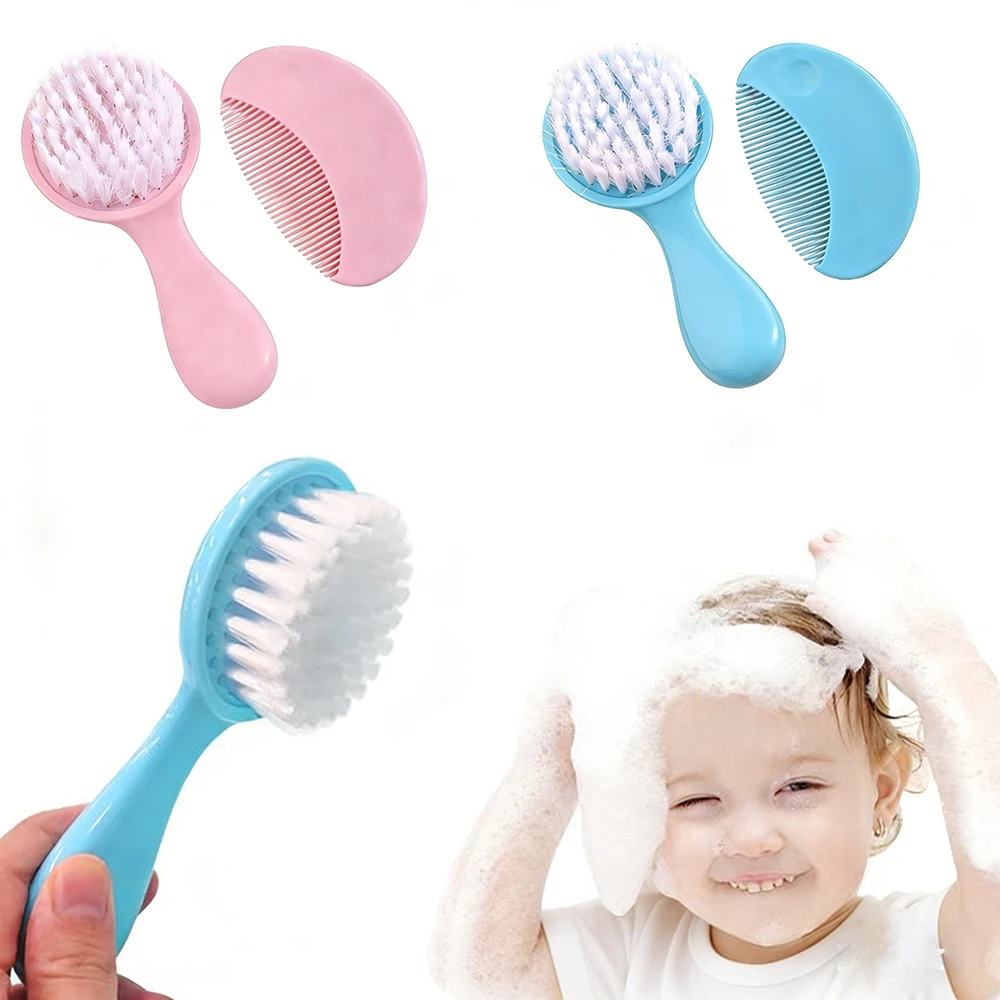 Peine para bebé con cepillo suave, ideal baño y cuidado - imagen 5
