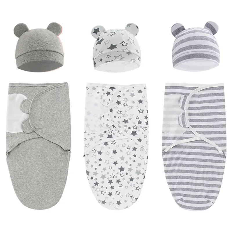 Conjunto gorro envolvente recién nacido