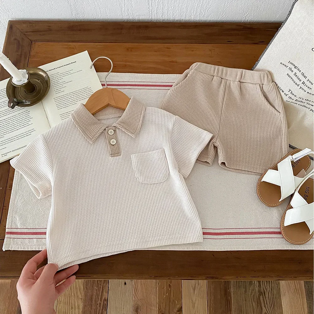 MILANCEL conjunto verano bebé – Camiseta y shorts de algodón - imagen 3