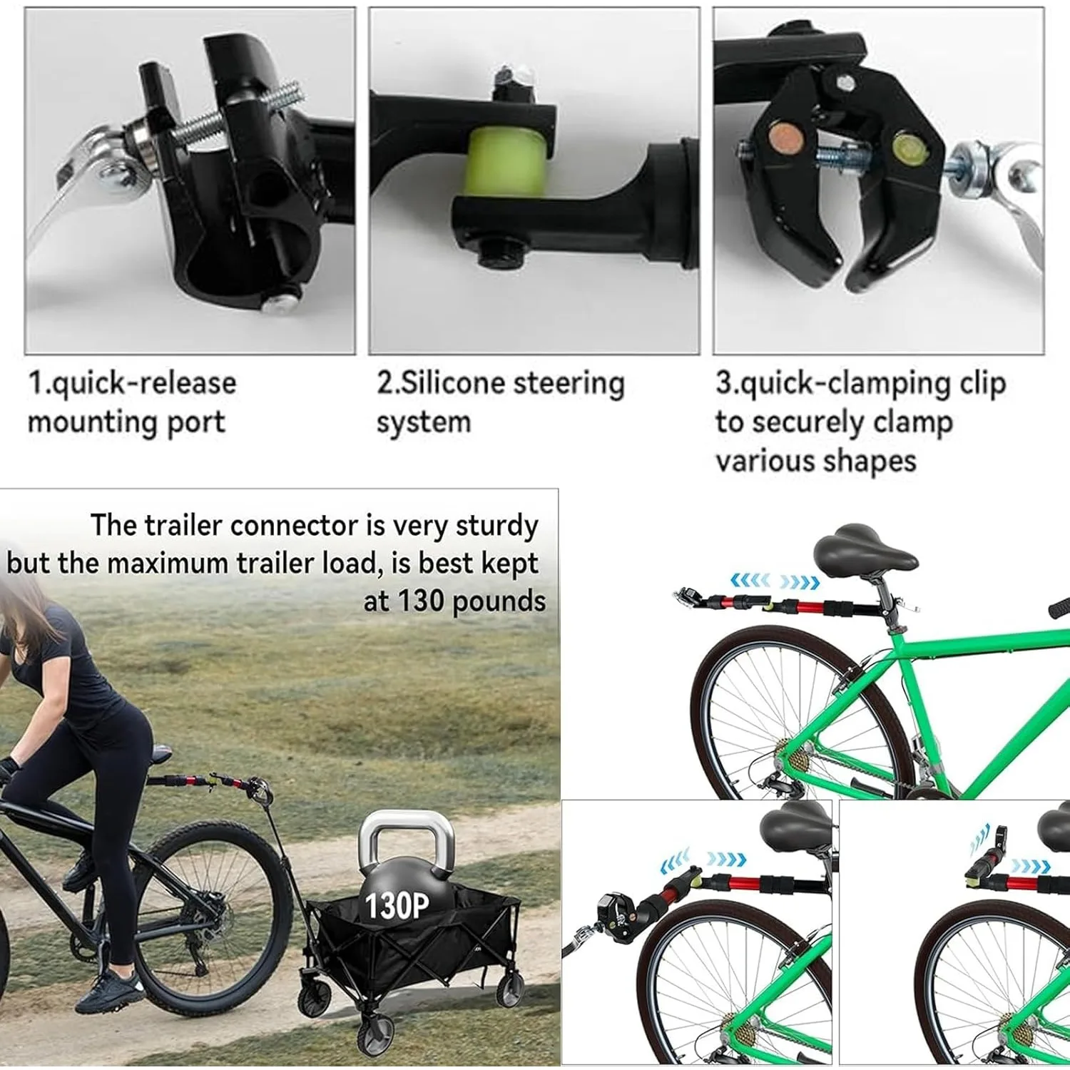 Conector de enganche para remolque de bicicleta - imagen 5