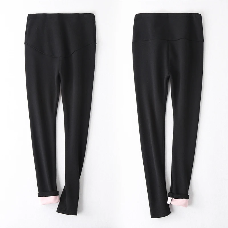 Pantalones de embarazo de terciopelo talla grande otoño invierno
