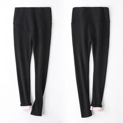Pantalones de embarazo de terciopelo talla grande otoño invierno