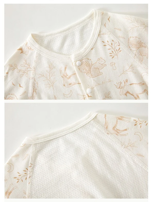 Pijama mono de algodón transpirable para bebé de recién nacido - imagen 4