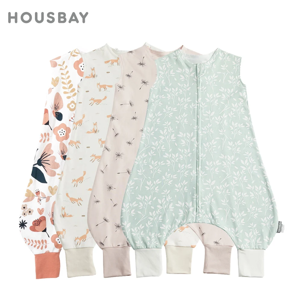 Mono pijama infantil sin mangas con cremallera doble para dormir