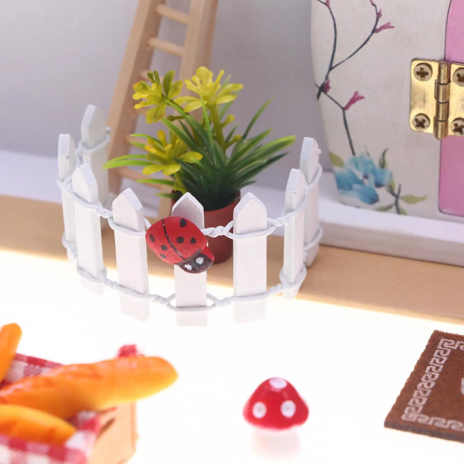 Puerta de hadas en miniatura para terrario, decoración infantil - imagen 2