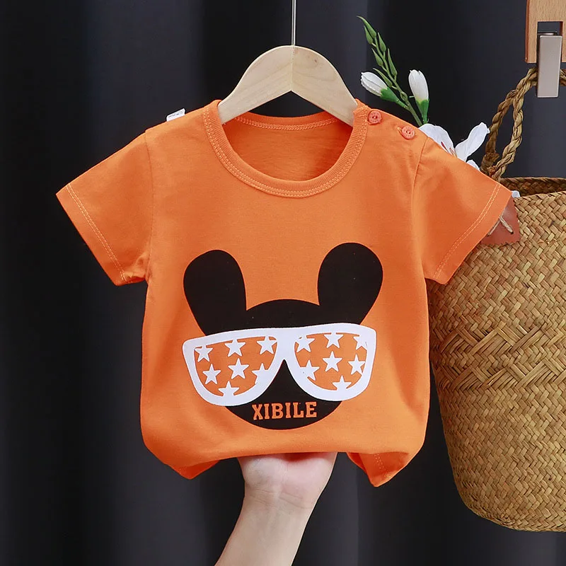 Camiseta de algodón con dibujos para niños – Manga corta transpirable - imagen 4