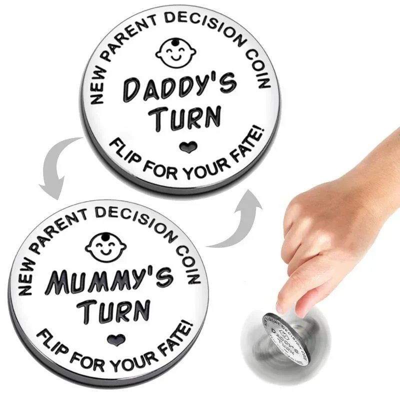 Moneda de decisión para nuevos padres