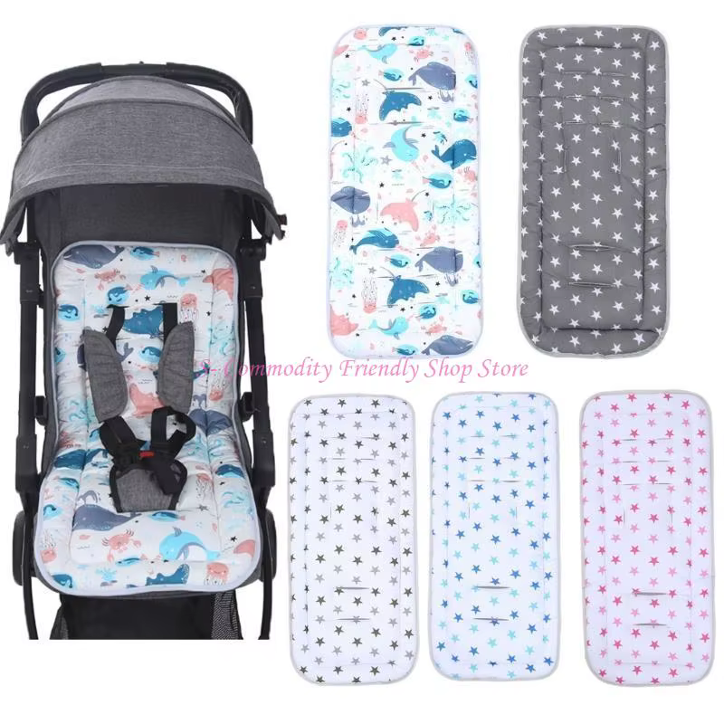 Alfombrilla para carrito bebé de algodón suave