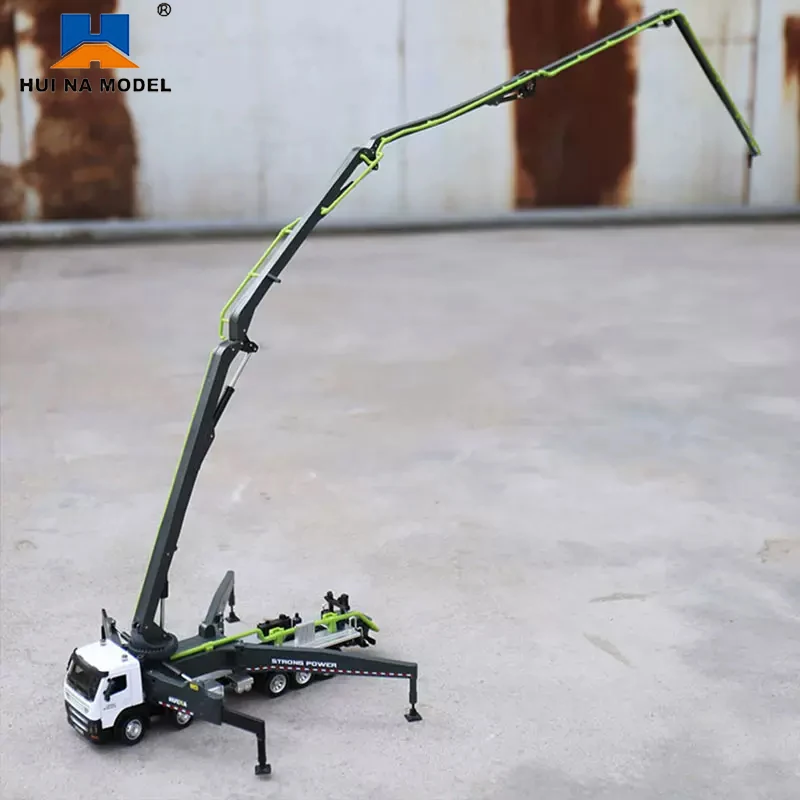 Huina camión bomba de hormigón juguete simulación para niños - imagen 5