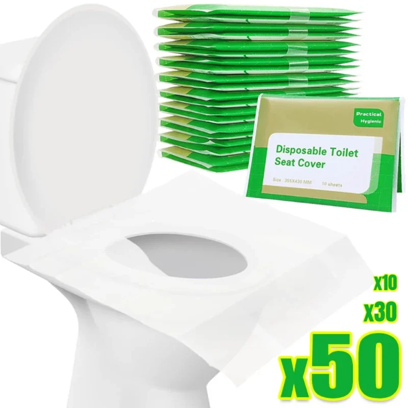 Papel desechable impermeable para asiento de inodoro portátil